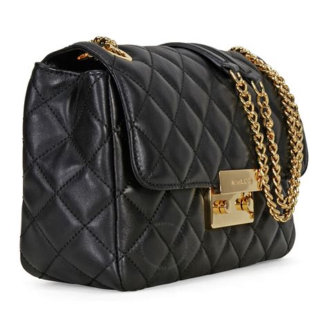 michael kors zip handbag|michael kors black quilted handbags.